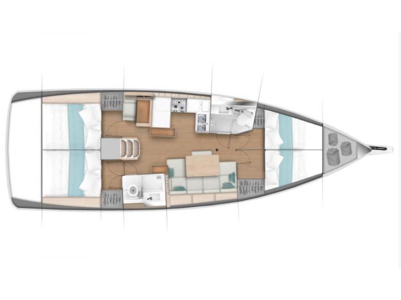 Book yachts online - sailboat - Sun Odyssey 440 - Diana - rent
