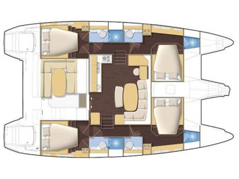 Book yachts online - catamaran - Lagoon 420 - KARMA - rent