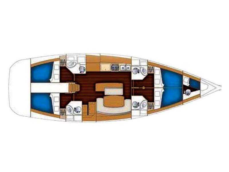 Book yachts online - sailboat - Cyclades 50.4 - maria 50.4 - rent