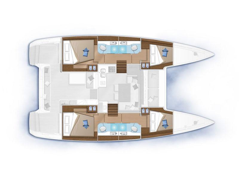 Book yachts online - catamaran - Lagoon 40 (12) - BELLA MARE - rent