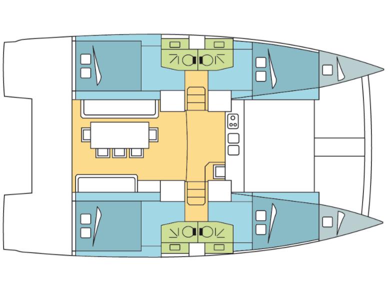 Book yachts online - catamaran - Bali 4.0 - SEACLUSION - rent