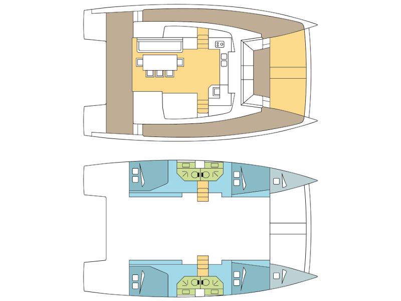 Book yachts online - catamaran - Bali 4.3 - CARAPA_DB - rent