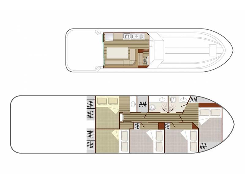 Book yachts online - motorboat - Sedan 1310 - PORT SUR SAONE FR - rent