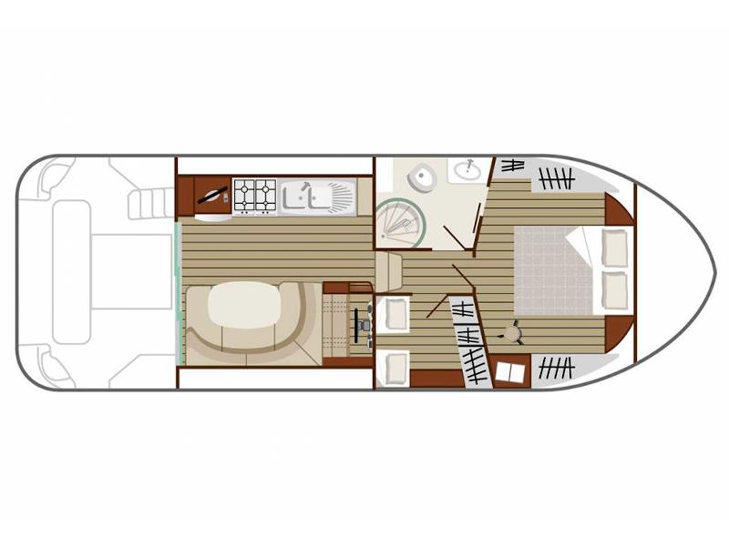 Book yachts online - motorboat - Estivale Quattro S - LORENTZEN FR - rent