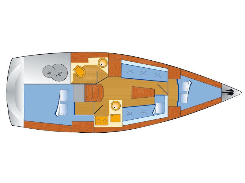 Book yachts online - sailboat - Bavaria Cruiser 33 - Chili - rent