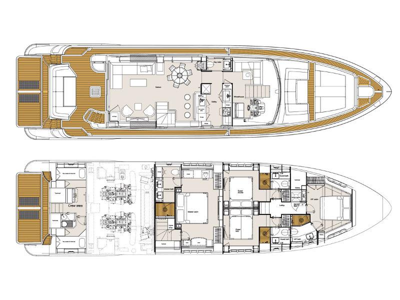 Book yachts online - motorboat - Azimut 86S - Vanilla - rent