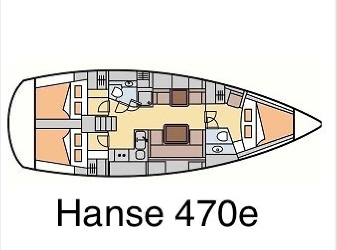 Book yachts online - sailboat - Hanse 470e - Brista - rent