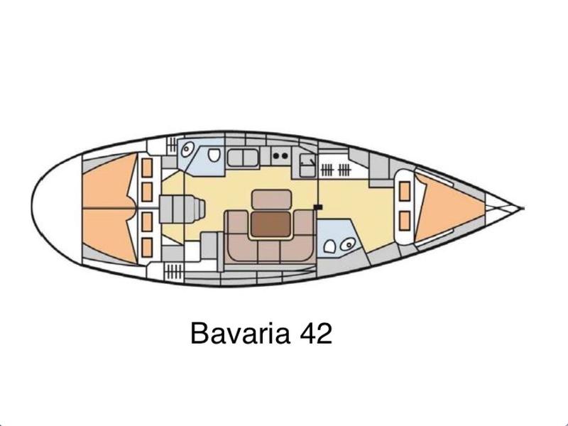 Book yachts online - sailboat - Bavaria 42 - Andiamo - rent