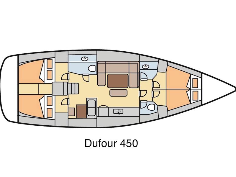Book yachts online - sailboat - Dufour 450 GL - Grace - rent