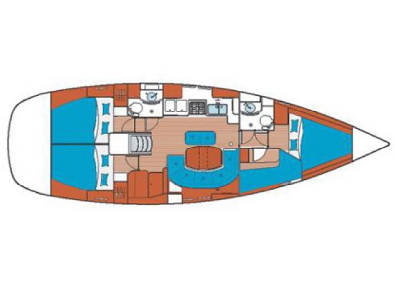 Book yachts online - sailboat - Oceanis 41.1 - KOS 41.5 - rent