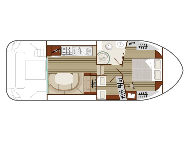 Book yachts online - motorboat - Estivale Quattro S - SAINT LOUIS - rent
