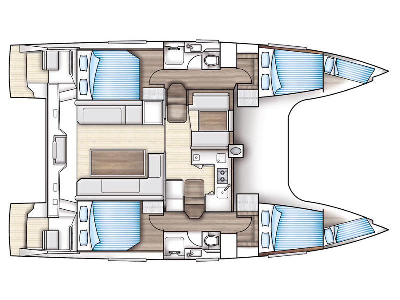 Book yachts online - catamaran - Nautitech 40 Open - Pina Colada - rent