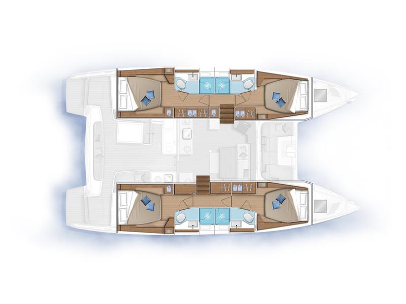 Book yachts online - catamaran - Lagoon 46 - KeYMA - rent
