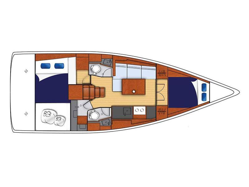Book yachts online - sailboat - Moorings 382 - Moorings 382 (2016) - rent