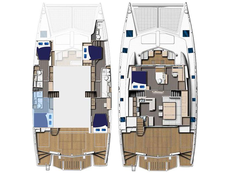 Book yachts online - catamaran - Moorings 5800 - Moorings 5800 (2015) - rent