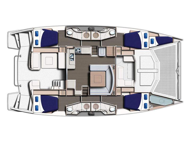 Book yachts online - catamaran - Moorings 4800 - Moorings 4800 (2017) - rent