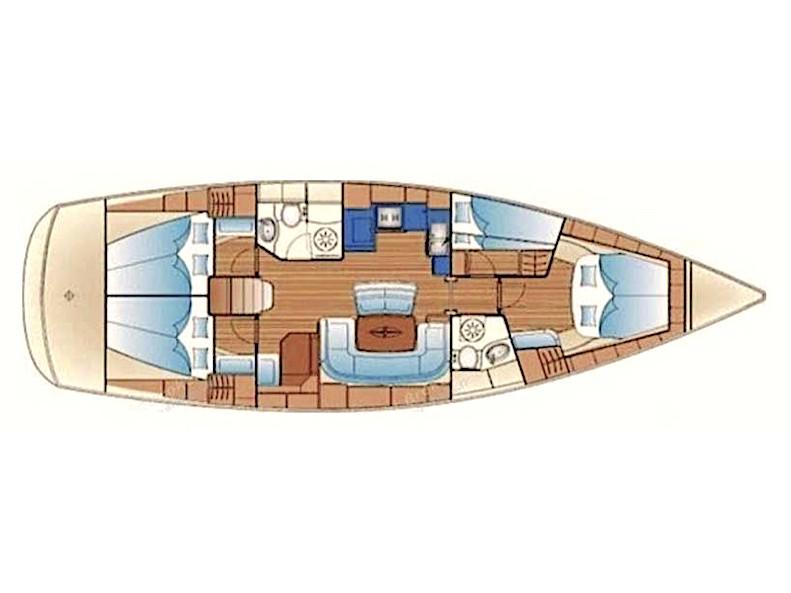 Book yachts online - sailboat - Bavaria 46 Cruiser - Buba V - rent