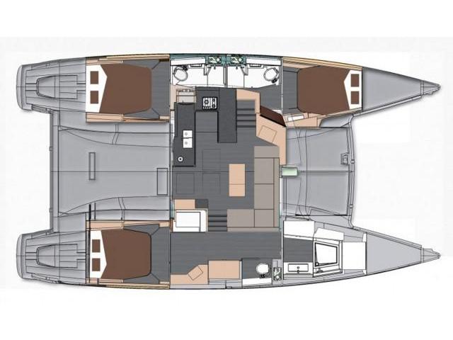 Book yachts online - catamaran - Helia 44 M - Boldly Go - rent