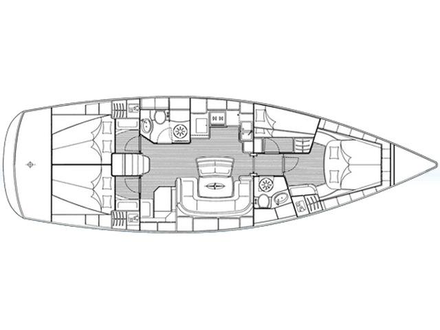 Book yachts online - sailboat - Bavaria 46 Cruiser - Midas - rent
