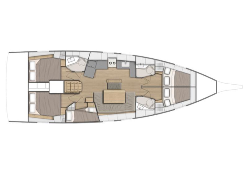 Book yachts online - sailboat - Oceanis 46.1 - KOS 46.3 - rent