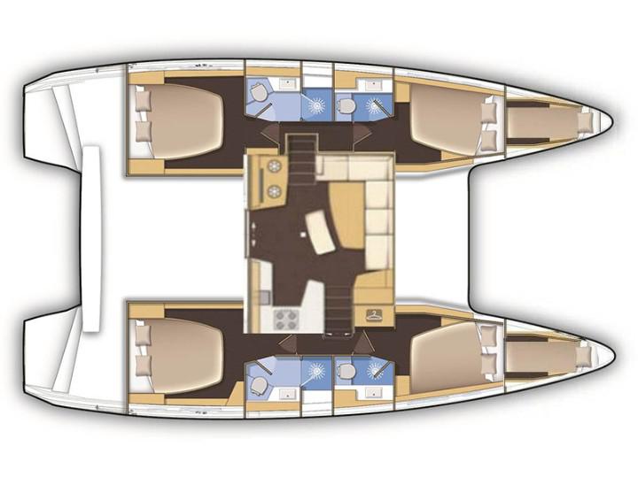 Book yachts online - catamaran - Lagoon 42A - Lagoon42SP - rent