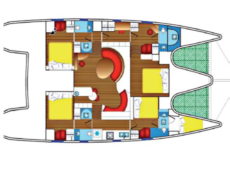 Book yachts online - catamaran - Privilege 615 - Maitia - rent