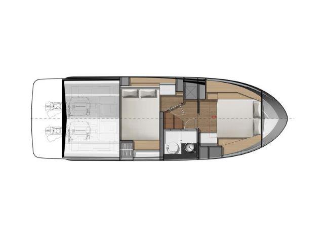 Book yachts online - motorboat - Jeanneau NC 33 - Knot Home - rent
