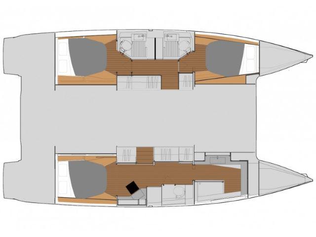 Book yachts online - catamaran - Astréa 42 M - Serene Blue - rent