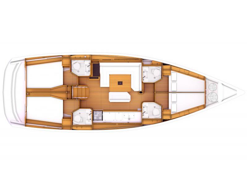 Book yachts online - sailboat - Sun Odyssey 479 - MURDOCK - rent
