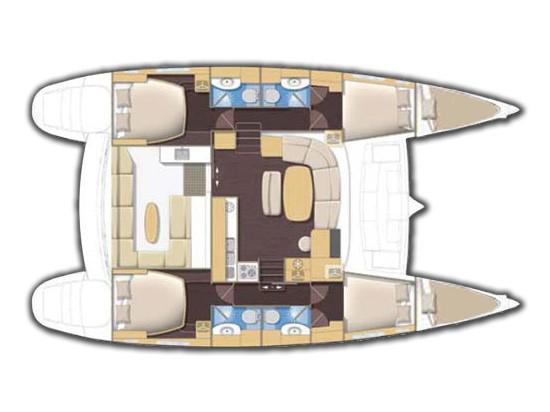 Book yachts online - catamaran - Lagoon 440 - Casino (A/C) - (A/C - Generator - Refit 2021) - rent