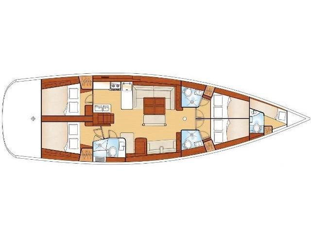 Book yachts online - sailboat - Oceanis 54 - Blackjack - (A/C - Generator - Refit 2020) - rent