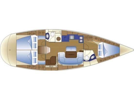Book yachts online - sailboat - Bavaria 43 Cruiser - S/Y Constantina - rent