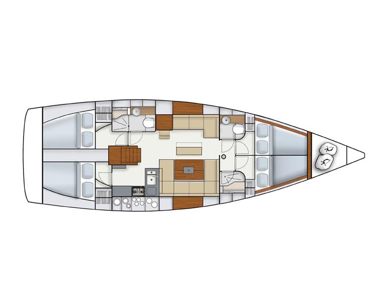 Book yachts online - sailboat - Hanse 445 - SIDIT - rent