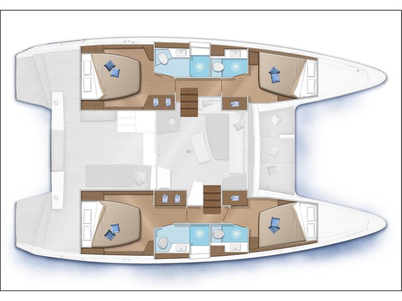 Book yachts online - catamaran - Lagoon 42 - NADIR - rent