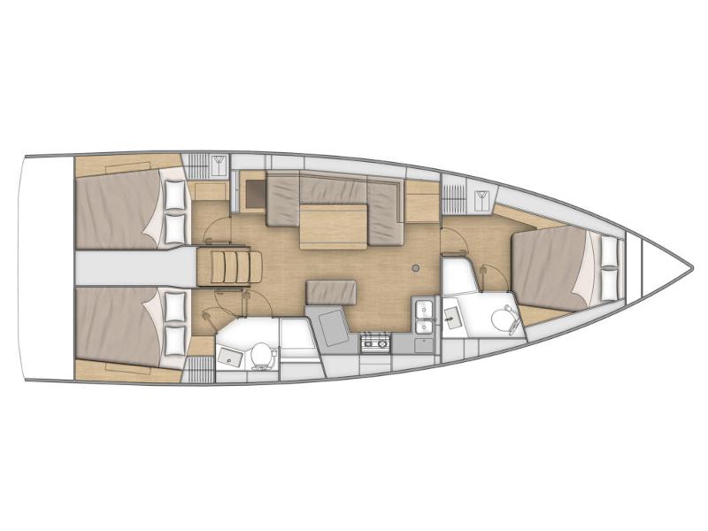 Book yachts online - sailboat - Oceanis 40.1 - EYLIN - rent