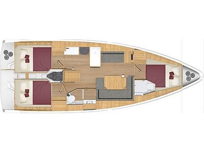 Book yachts online - sailboat - Bavaria C38 - SEA CLOUD - rent