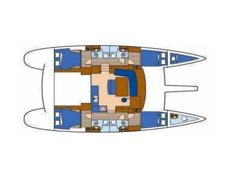 Book yachts online - catamaran - Lagoon 440 (2008) - CHARDONNAY - rent