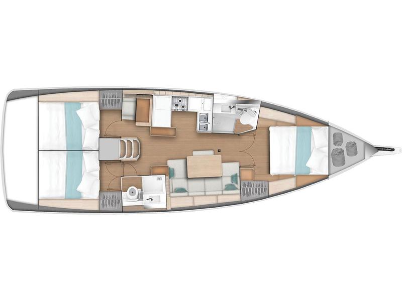 Book yachts online - sailboat - Sun Odyssey 440 - Celtic Breeze - rent