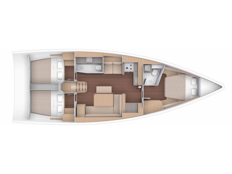 Book yachts online - sailboat - Dufour 430 - Enki - rent