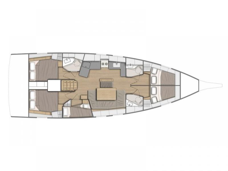Book yachts online - sailboat - Oceanis 46.1 (5 cab) - Azalea - Comfort line - rent