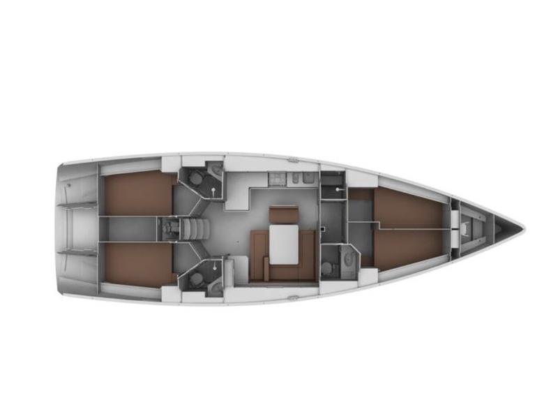 Book yachts online - sailboat - Bavaria 46 Cruiser - Iris - Standard line - rent