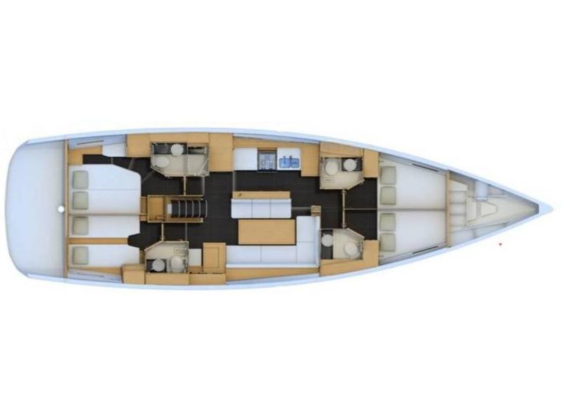 Book yachts online - sailboat - Jeanneau 54 - 4cab - Eleutheria - Premium Line - rent