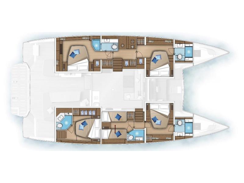 Book yachts online - catamaran - Lagoon 55 - SAILUXE - Strafico - rent