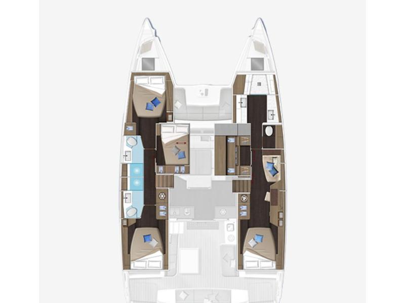 Book yachts online - catamaran - Lagoon 51 - Owner's Version - SAILUXE - Fichetto - rent