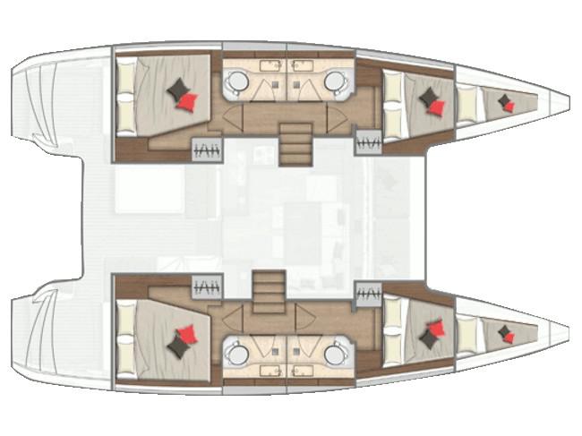 Book yachts online - catamaran - Lagoon 40 - Il Vento - rent