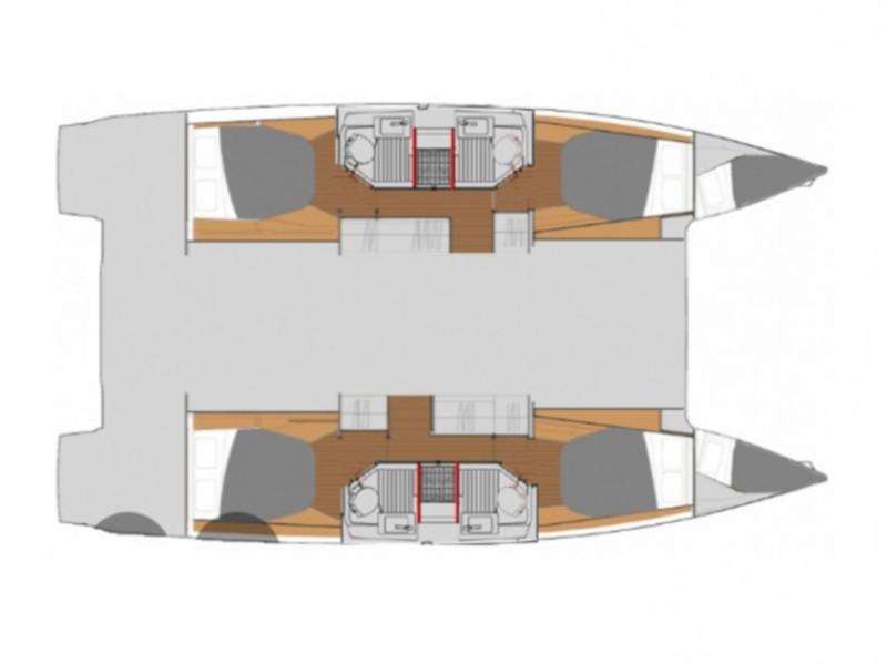 Book yachts online - catamaran - Astréa 42 - Princess Kiara - rent