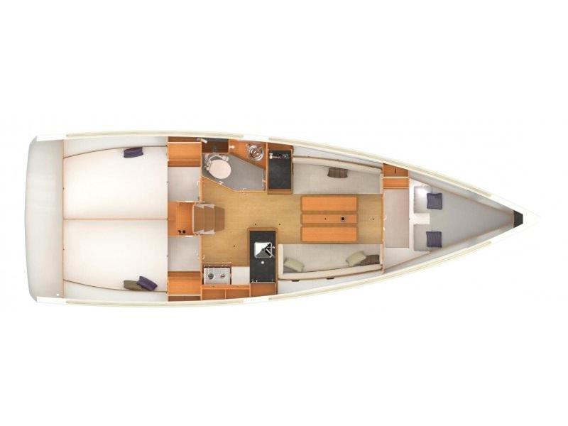 Book yachts online - sailboat - Sun Odyssey 349 - Helios - rent