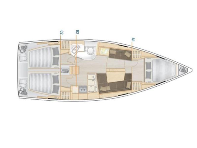 Book yachts online - sailboat - Hanse 388 - LoTi - rent