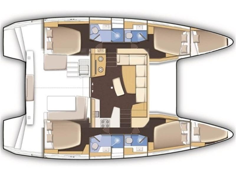 Book yachts online - catamaran - Lagoon 42 - Sail la Vie - rent