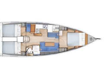 Book yachts online - sailboat - Sun Odyssey 410 - Sky Asya - rent